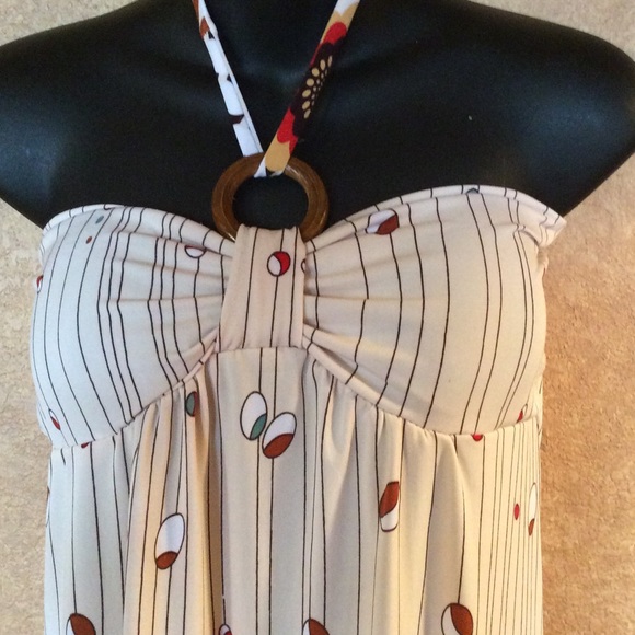 Tropical Halter Sun Dress - Picture 3 of 4