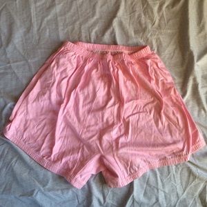 Pastel pink shorts