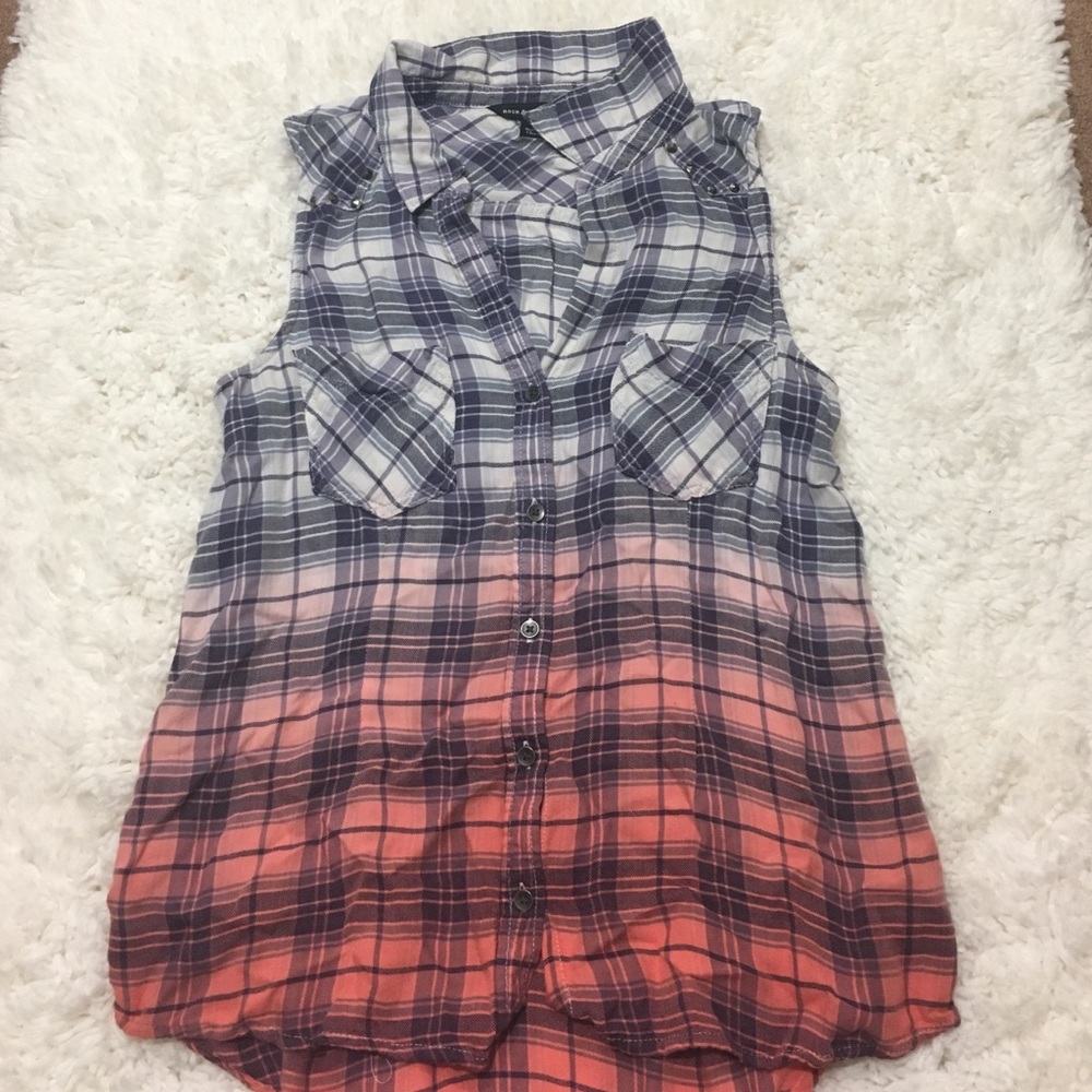 Sleeveless ombré tunic