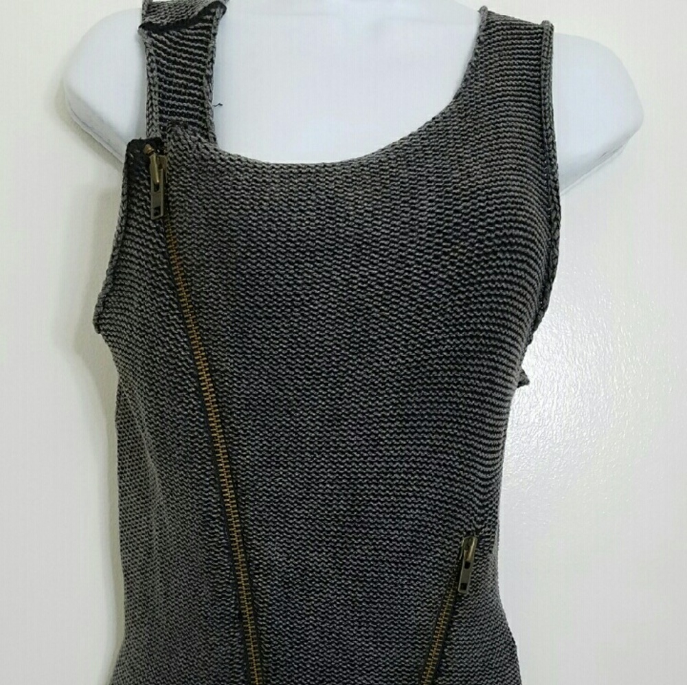 NWT Ksubi Woven Black/White zippered Dress sz S