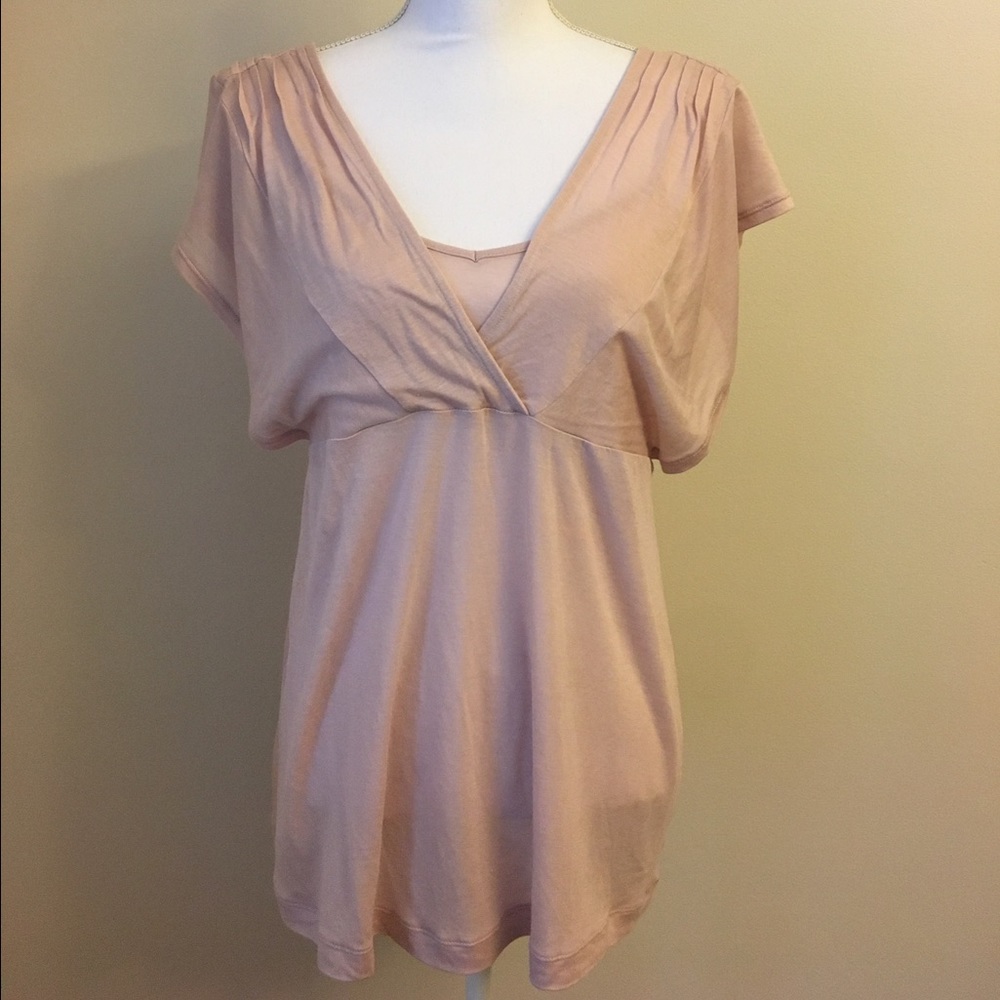 Banana Republic Women's Sheer Top Flowing Pink
