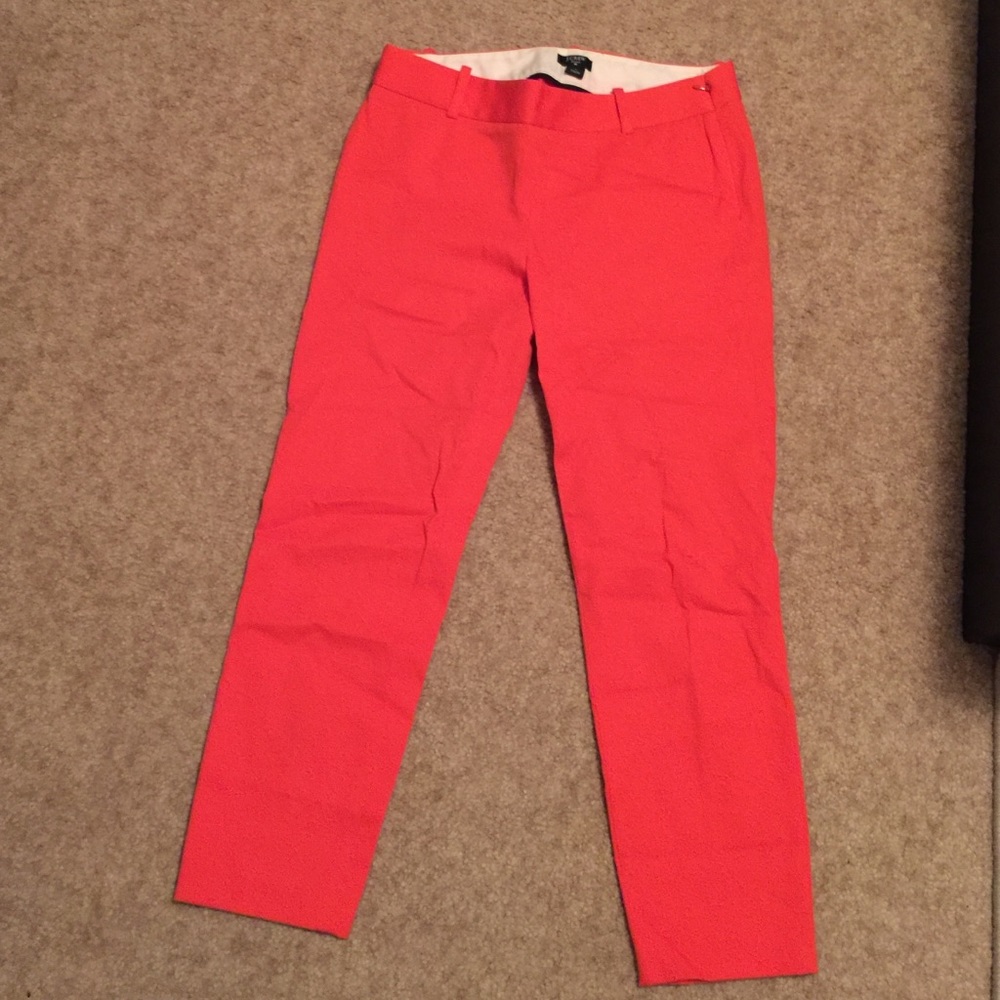 J Crew Orange Crop Pant