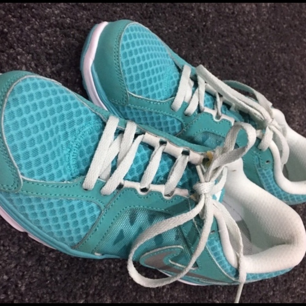 Mint Green/Blue Nike Shoes