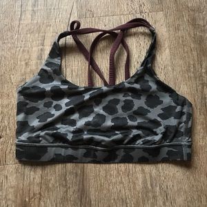Lululemon leopard energy bra