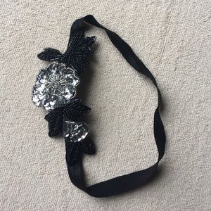 Bead and Sequin Elastic Headband