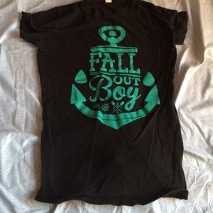 Fall Out Boy shirt.