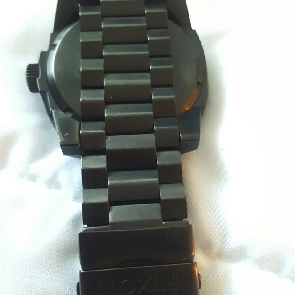 Black/Black Nixon Corporal men's watch gently worn - Picture 2 of 3