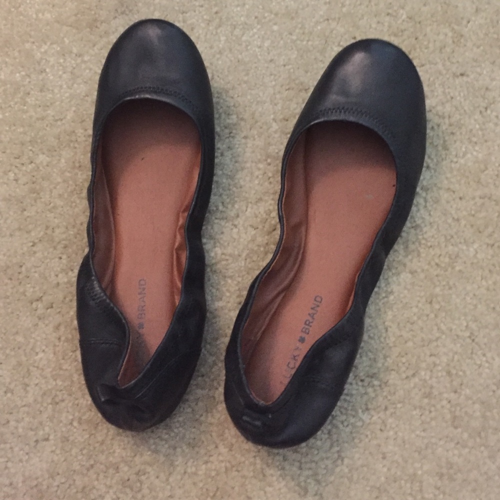 Lucky Brand black ballet flats