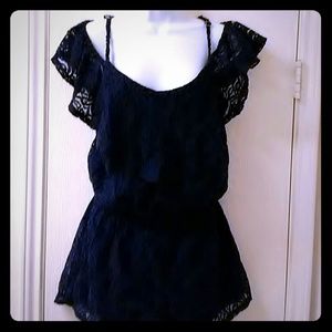 Jessica Simpson Pants - Jessica Simpson Lace Romper sz m Jessica Simpson Pants - Jessica Simpson Lace Romper sz m