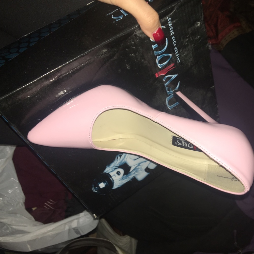 Brand new never worn pink heels