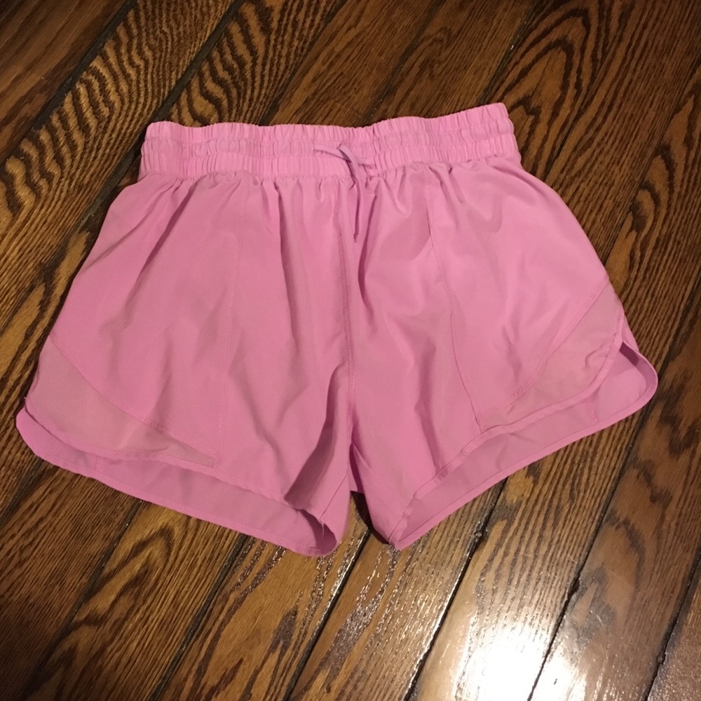 Pink workout shorts