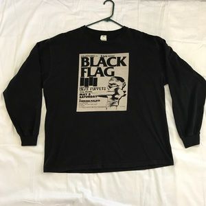 Black Flag/Cramps(2-sided) long-sleeve t-shirt XL