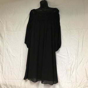 Heartsoul Plus 1x black boho mini dress