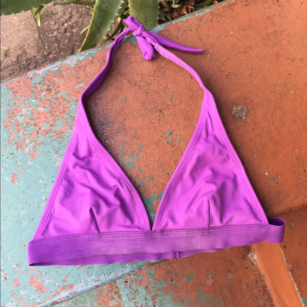 San Lorenzo purple halter top