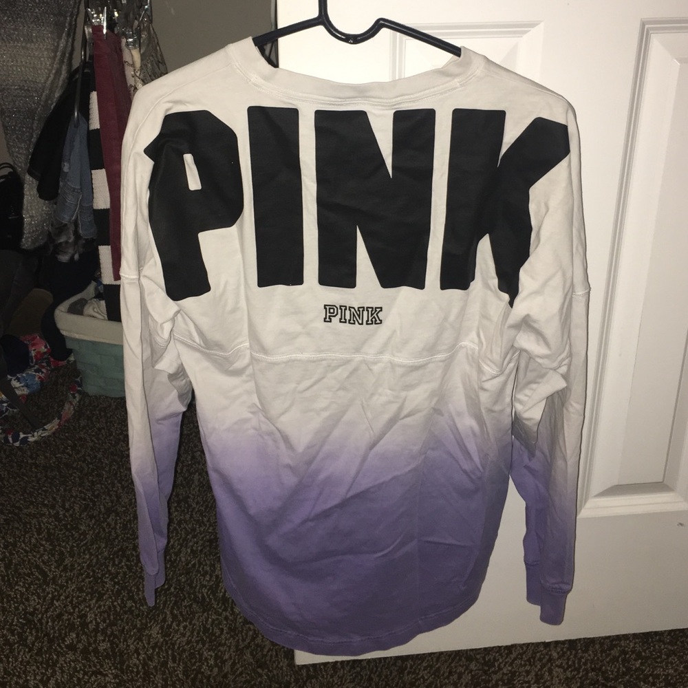 PINK ombré long sleeve