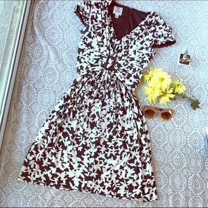 Suzi Chin Floral Hourglass Swing Dress