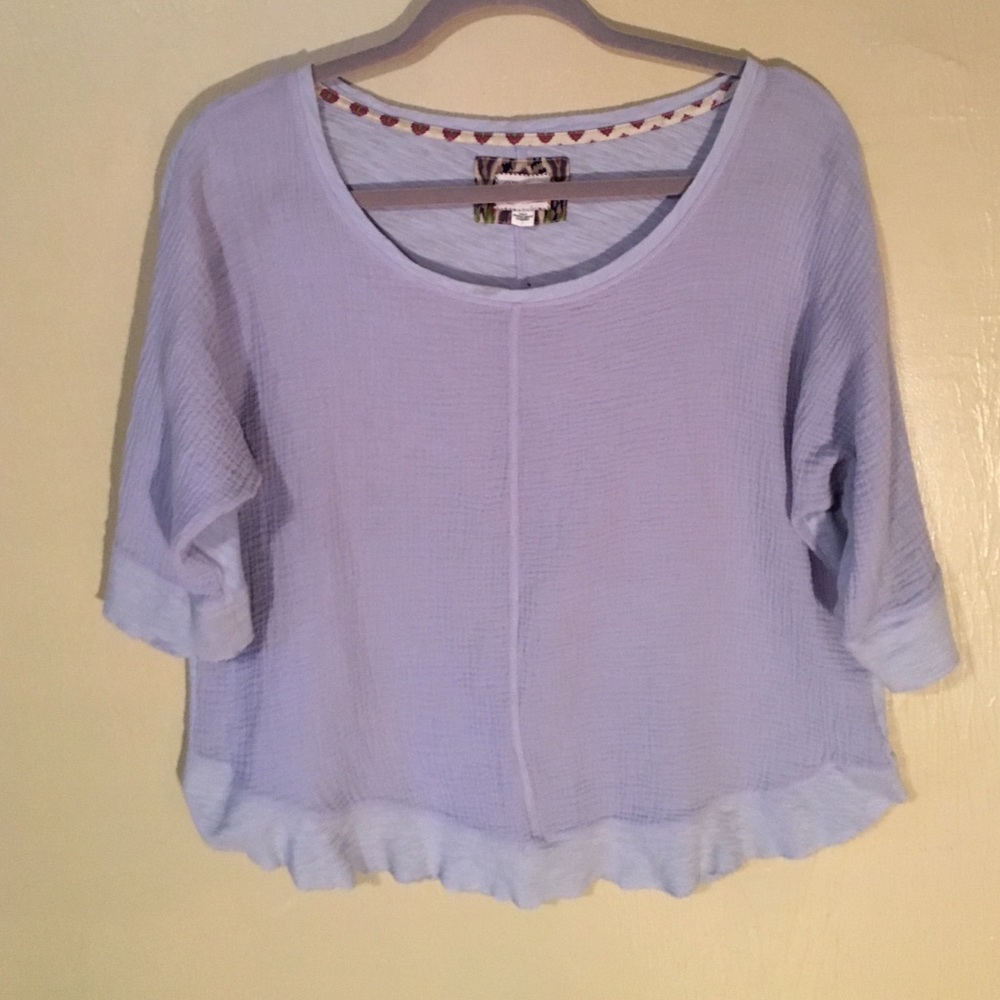 ANTHROPOLOGIE sz M Women's 9-H15 STCL Lavender Top