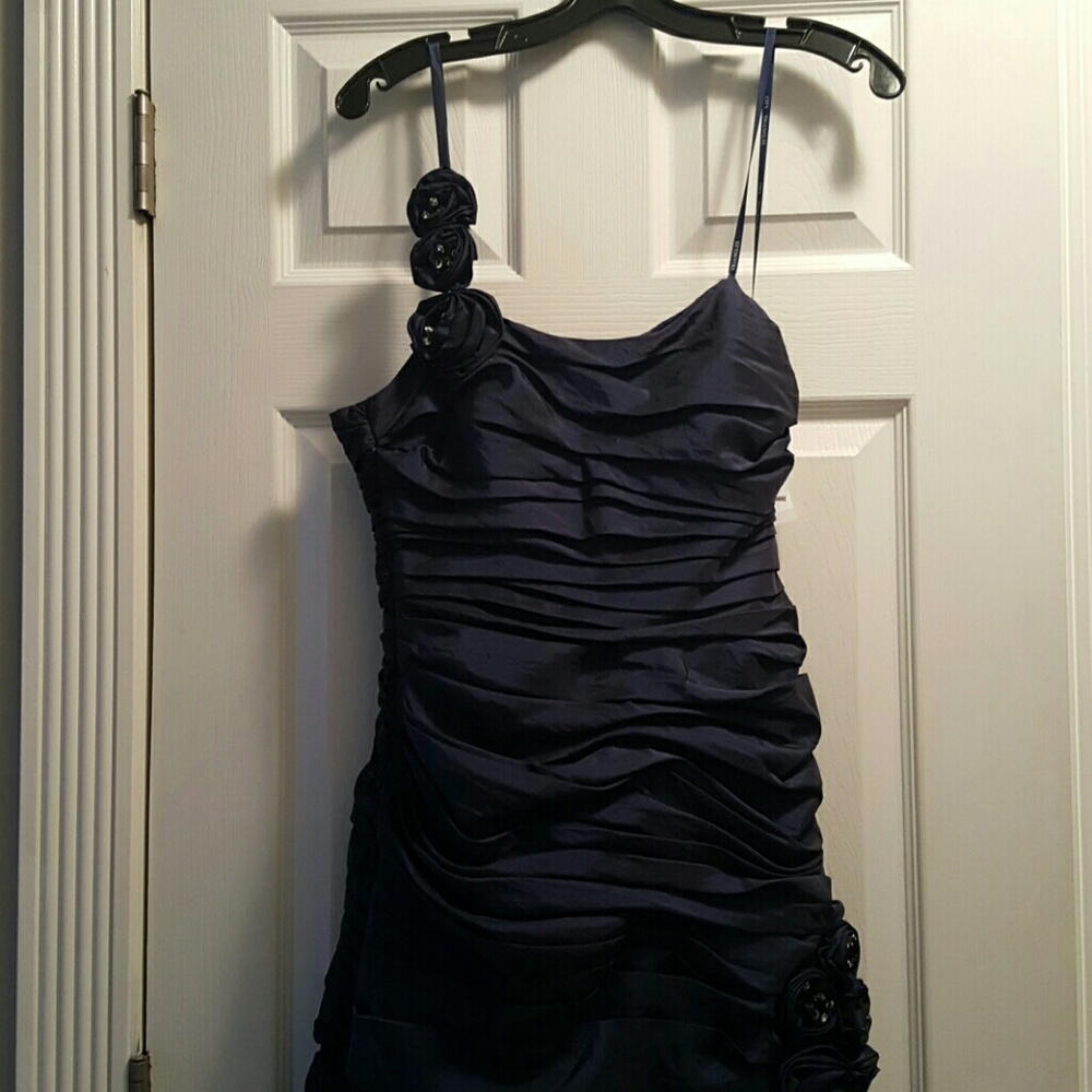 NWT Formal Navy Mermaid Formal Prom Gown