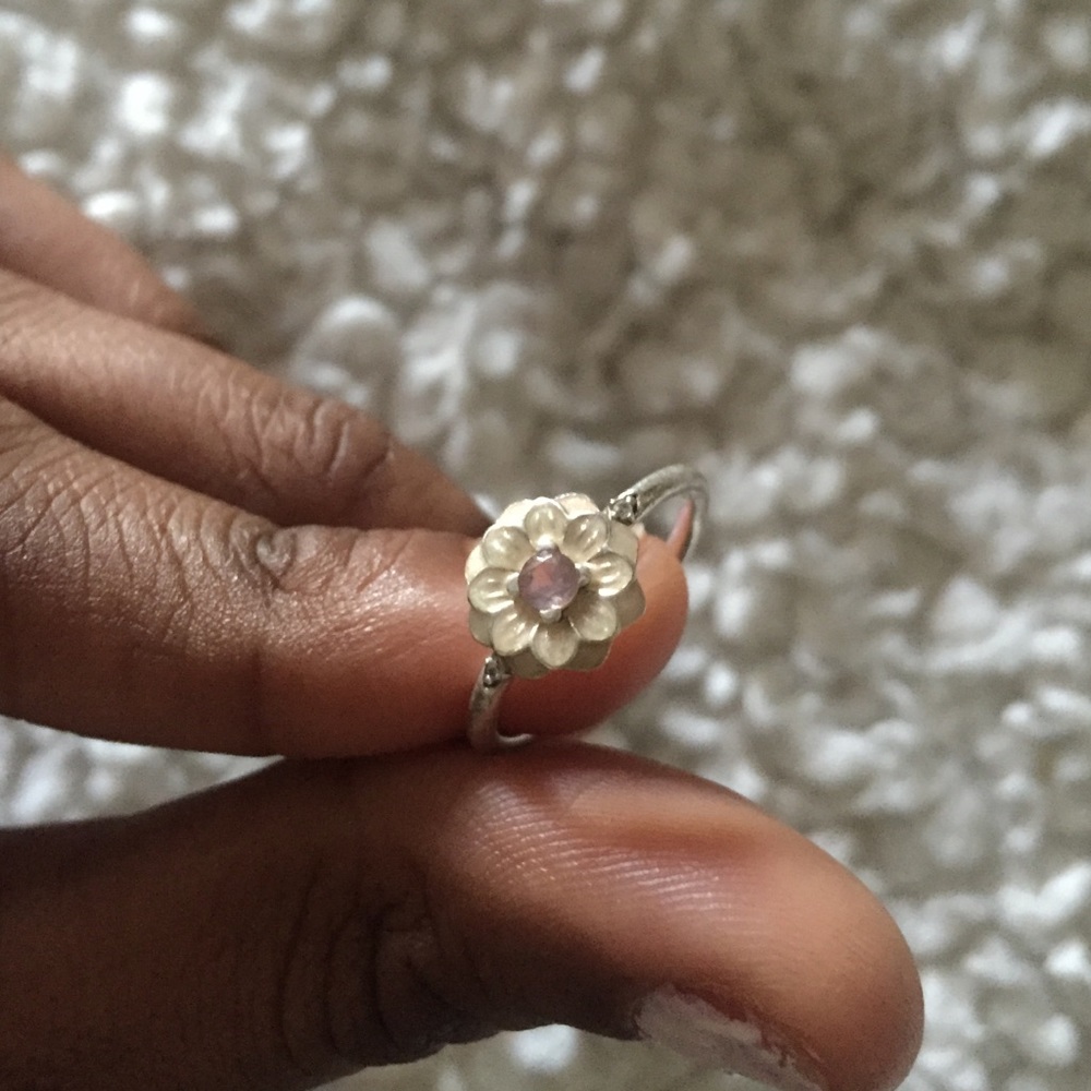 Blooming dahlia ring