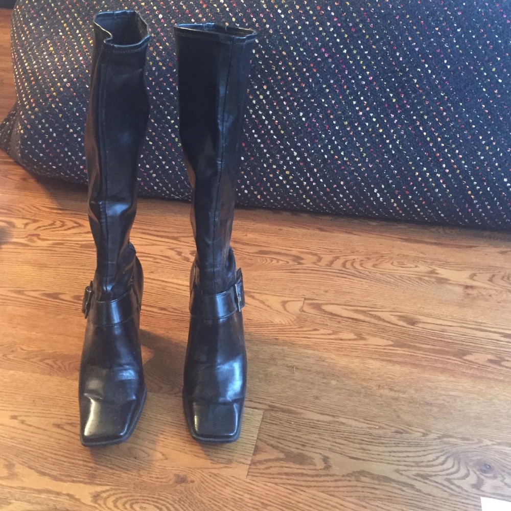 Enzo Angiolini black high boots