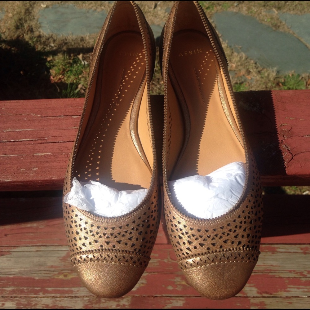 Aerin leather flats