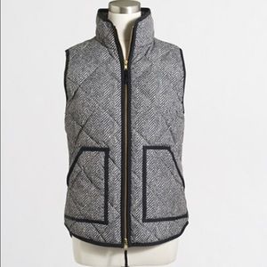 J Crew Printed Quilted Puffer Vest
