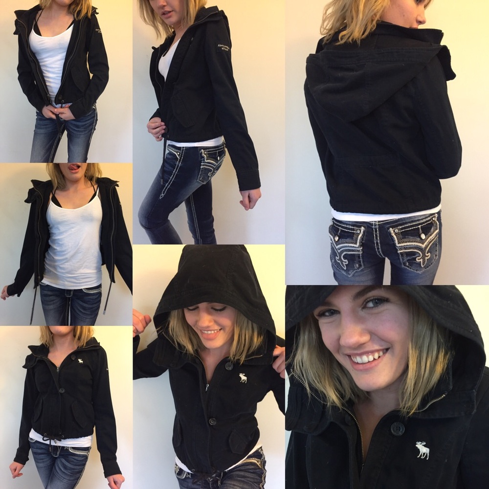 Navy Abercrombie and Fitch jacket