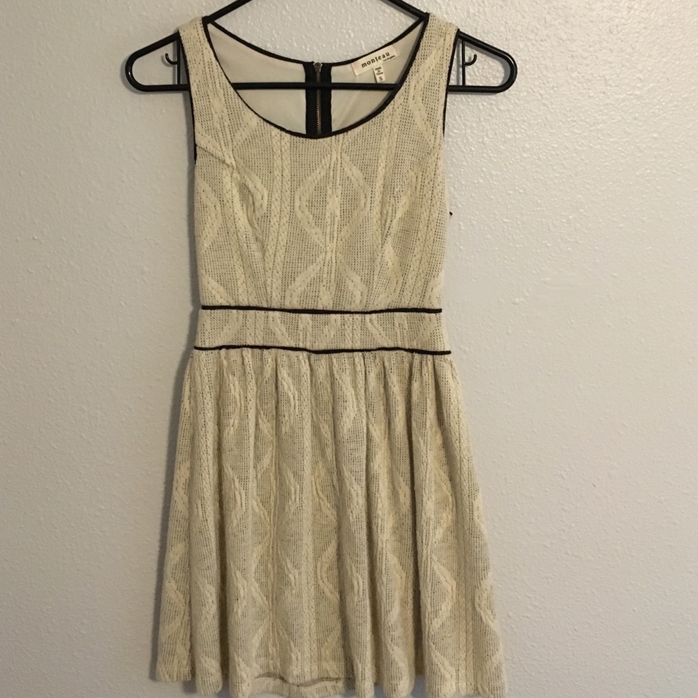 White and black dress