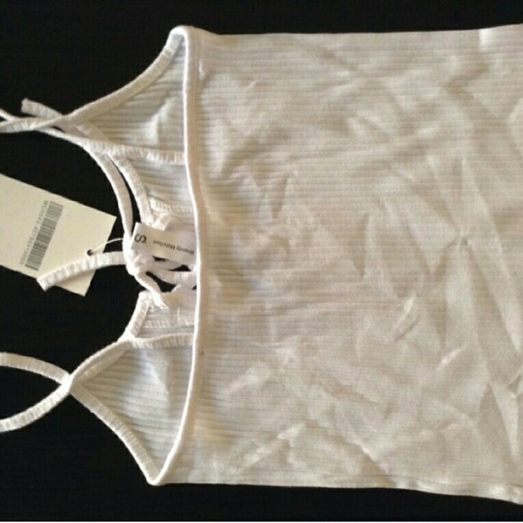 White Laced-Up Tank - Picture 3 of 3