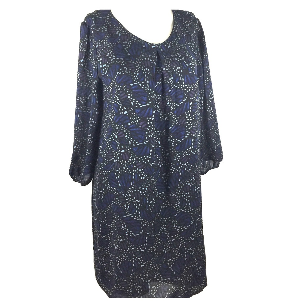 Forever 21 sz M blue print dress