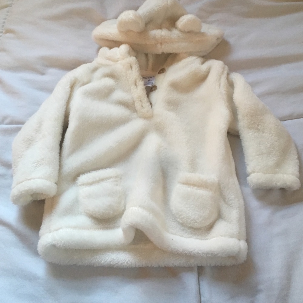 HP 🎉 Babies Fuzzy pullover coat!