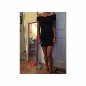❤️H&M NWOT BLACK FITTED JERSEY STYLE DRESS