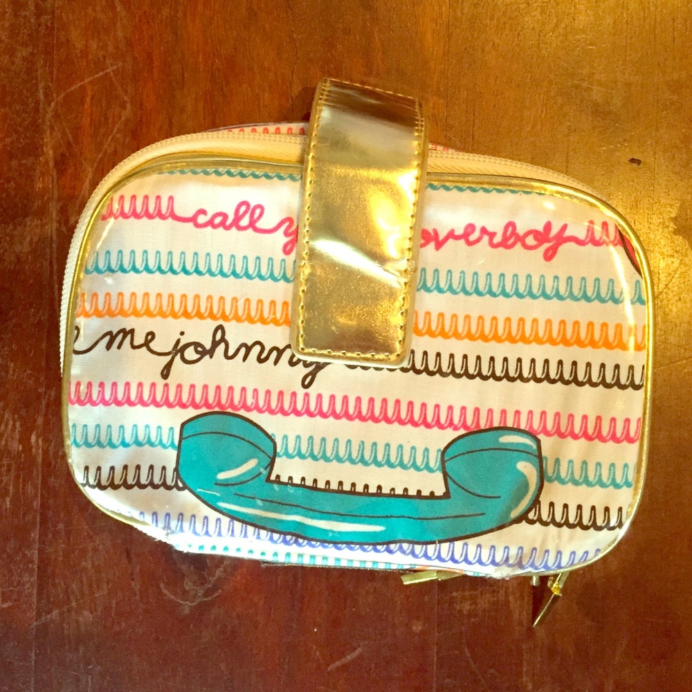 Betsey Johnson 2005 Call Me Makeup Bag