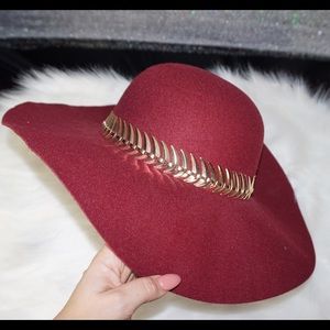 Burgundy Floppy Hat