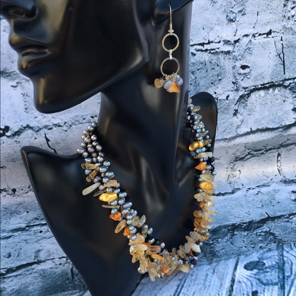 🔸One of a Kind!🔸Three Strand Mother of Pearl Set - Picture 3 of 4