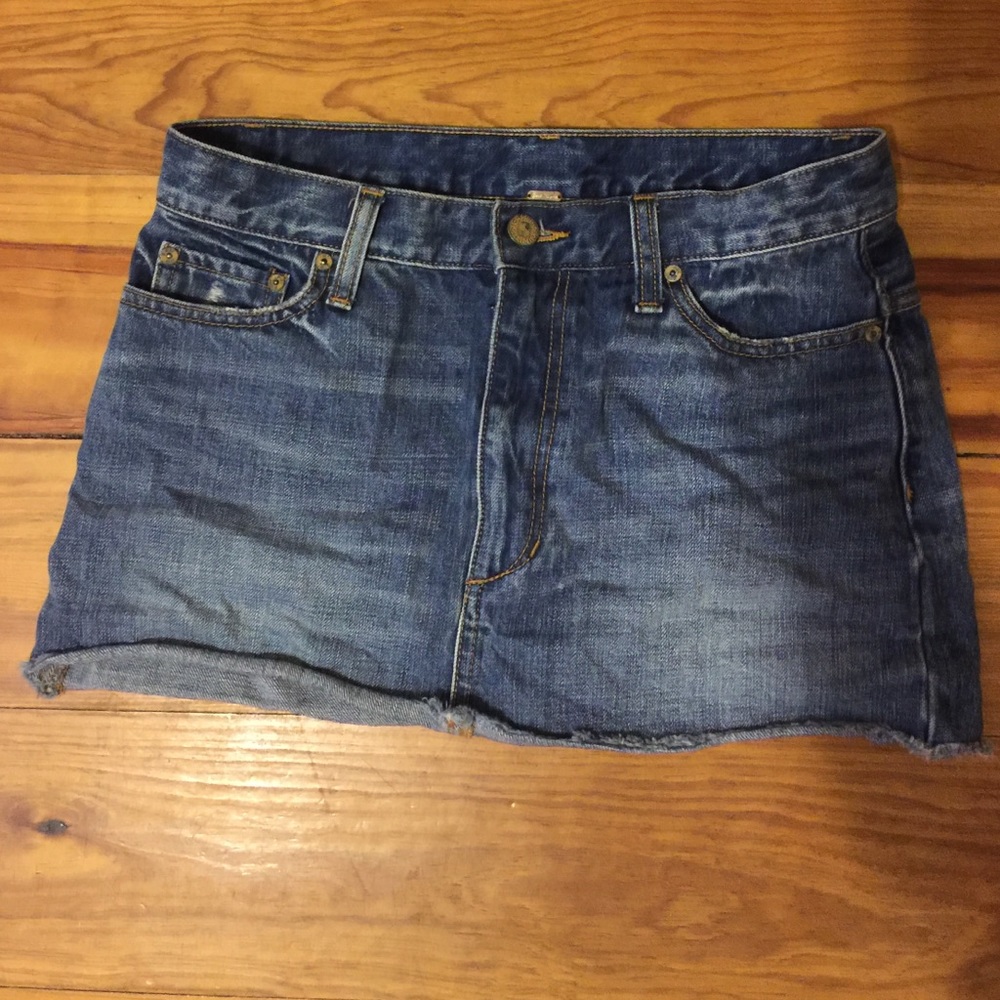 Jean free people mini skirt