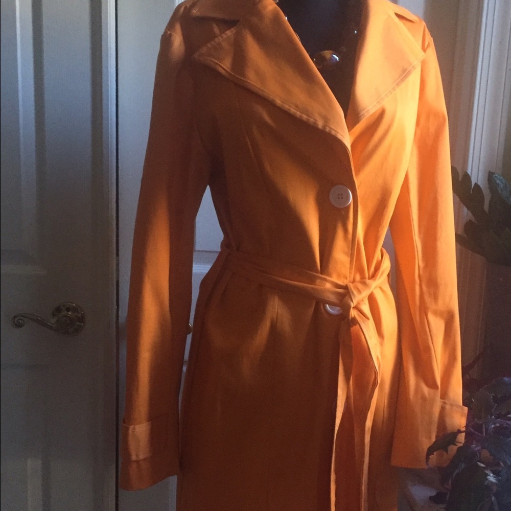 Baranda Orange Trench Jacket