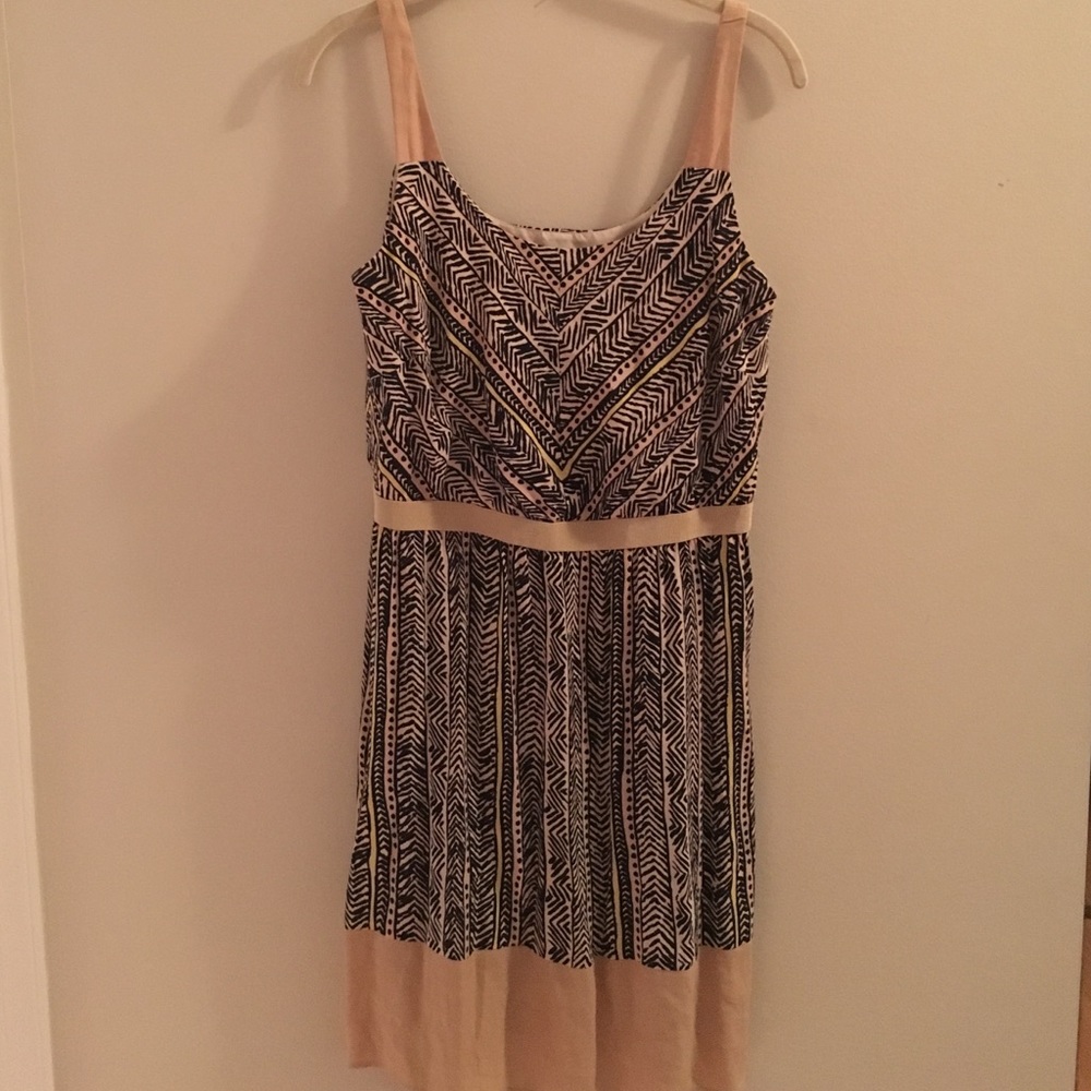 LOFT tribal metered dress
