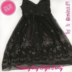 🎉HP🎉CityTriangles BlackEmbellished Evening Dress