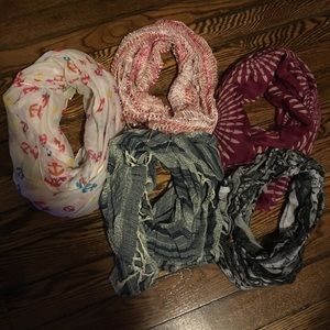 Verity of scarves