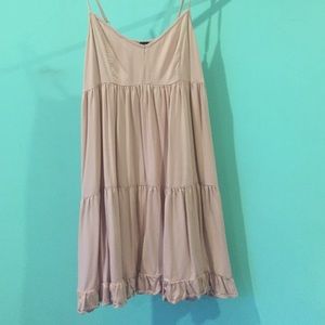 Blush pink babydoll dress