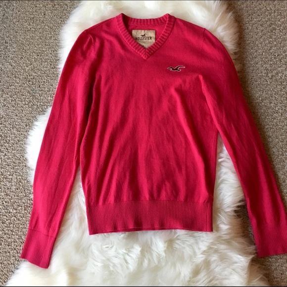 Hot Pink Hollister Cotton Sweater - SZ: Small - Picture 2 of 4