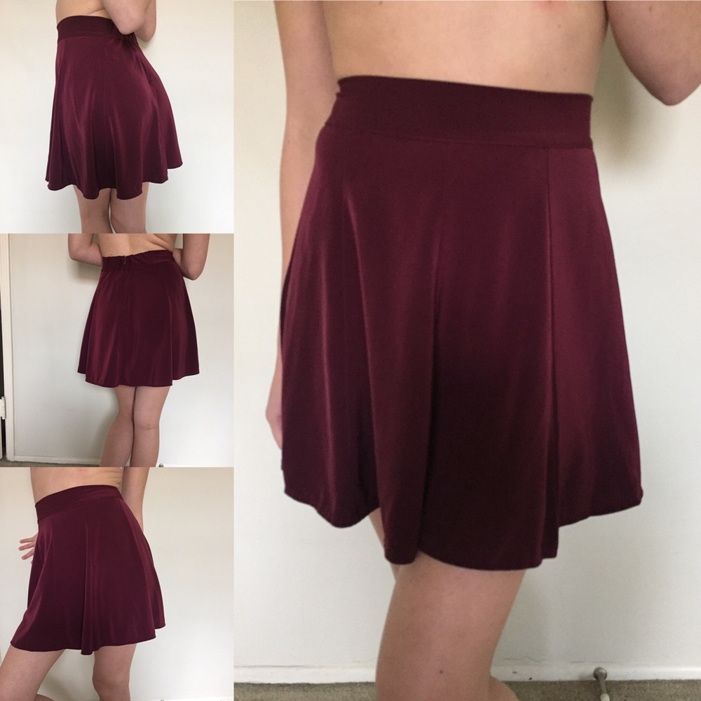 Burgundy skirt