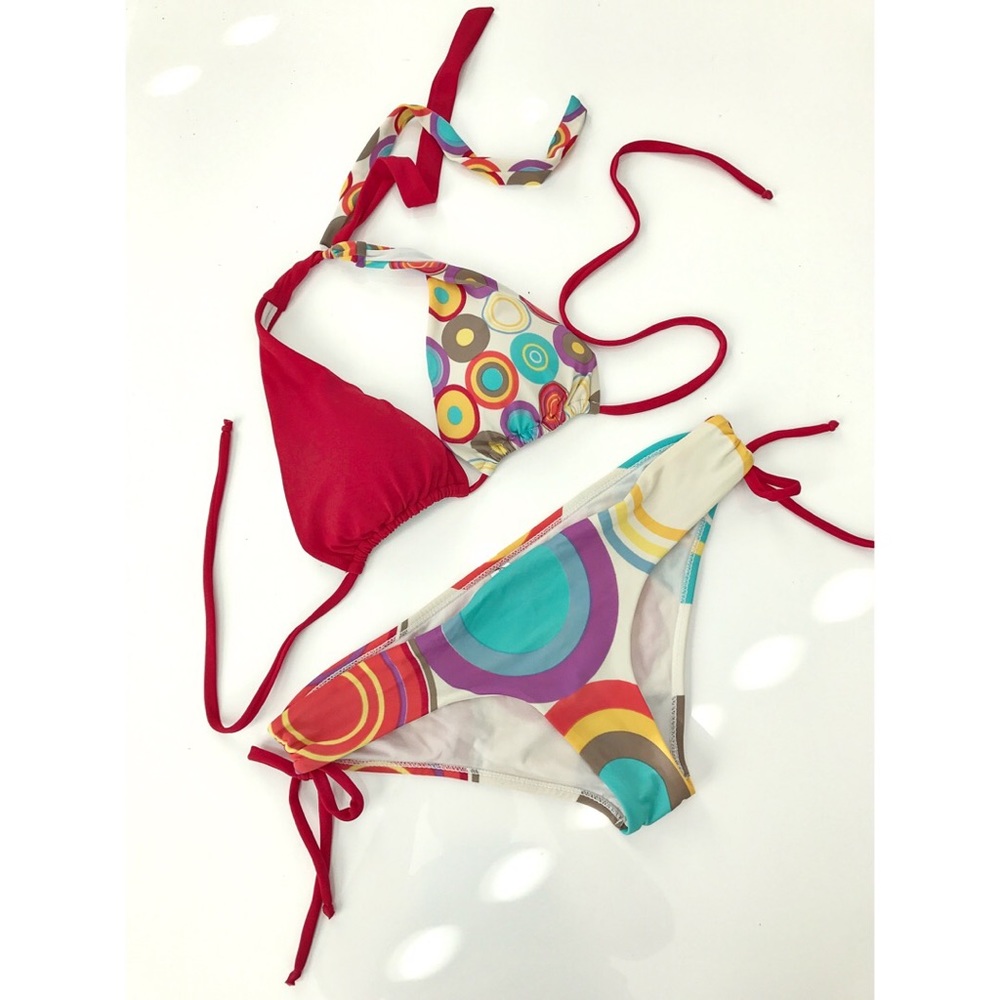 Miami style colorful bikini