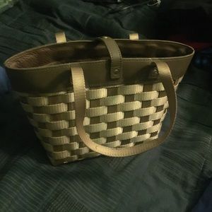 Brown Longaberger Basket Purse