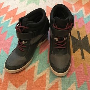 Lacoste wedged sneakers