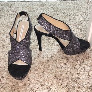 Diane von Furstenberg Sparkly Heels