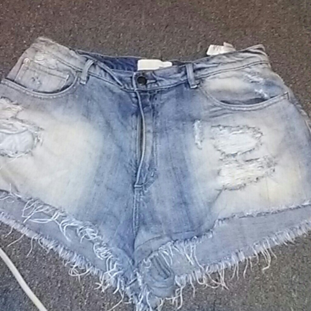 Denim shorts