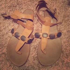 Tan sandals