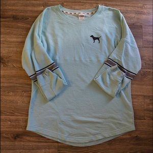 PINK Varsity Crew Sweater Size Small